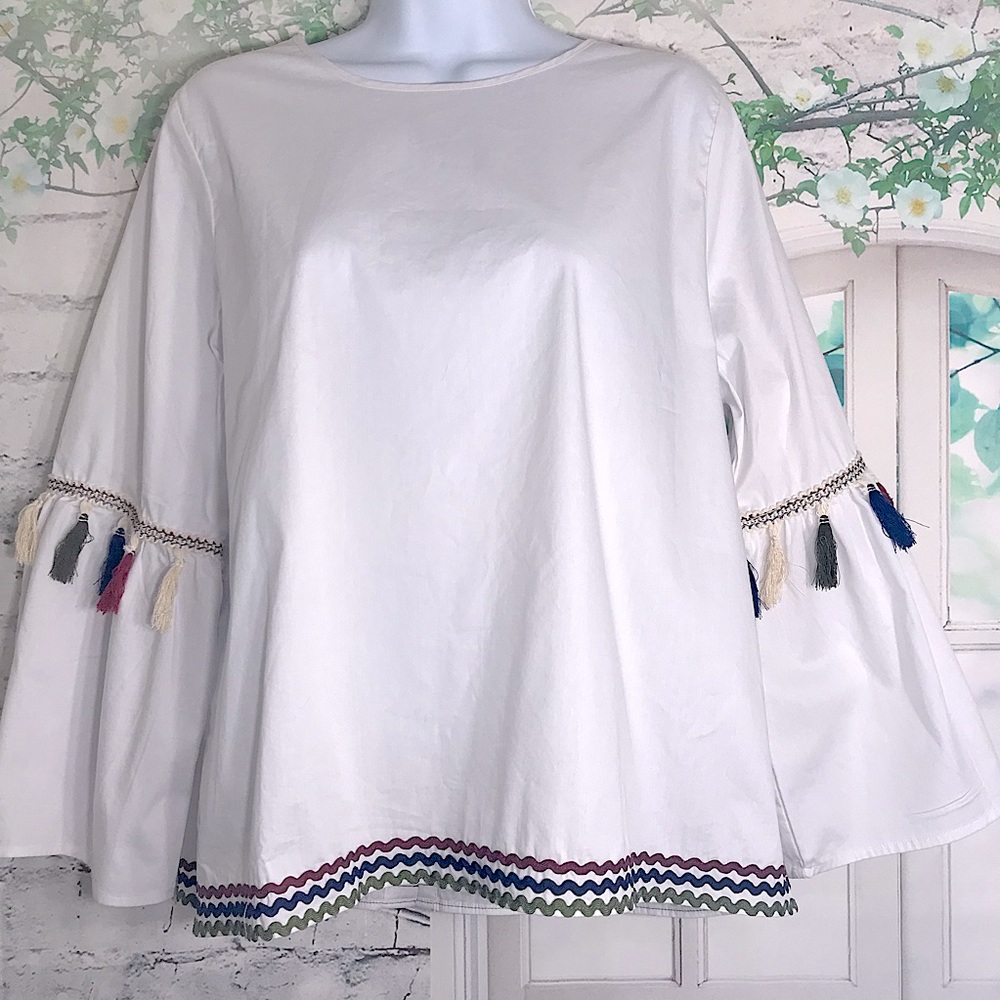 Collection by Bobeau Bell Sleeve Tunic Medium - Picture 2 of 9